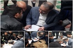دیدار مردمی استاندار زنجان و مدیرکل بازرسی در مصلی نماز جمعه 1401/11/21